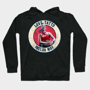 Retro Style Fan Art Design Imelda May /// Love Tatto Hoodie